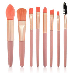8 PCS Mini Makeup Brush Set with Storage Bag