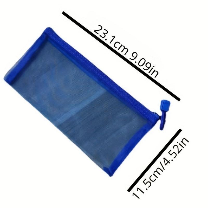 5 Nylon Mesh Cosmetic Bag Makeup Pencil Case Travel Organizers