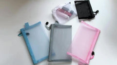 5pcs Zipper Nylon Makeup Bags Beauty Organizer Travel Toiletry Set