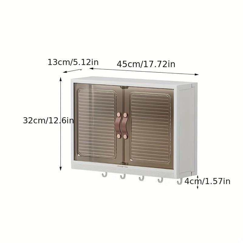 Wall Mounted Storage Box Makeup Organizer Dustproof Skincare Holder