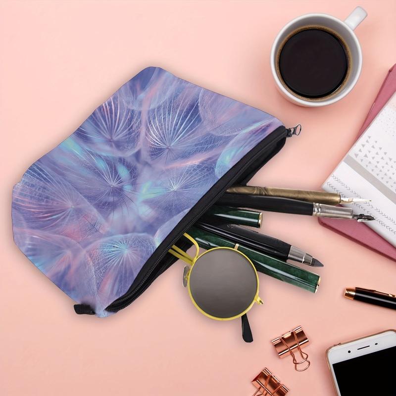 Dandelion Pattern Makeup Bag for Women - Travel Cosmetic Organizer