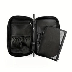 Makeup Brushes Organizer Handbag with Belt Strap
