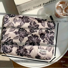 Maple Leaf Print Makeup Bag Cosmetic Travel Toiletry Organizer Clutch Pouch