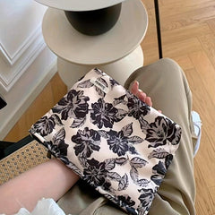 Maple Leaf Print Makeup Bag Cosmetic Travel Toiletry Organizer Clutch Pouch