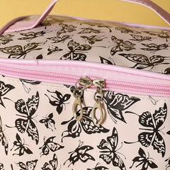 Large Capacity Butterfly Makeup Bag Waterproof Multifunctional with Brush Holder