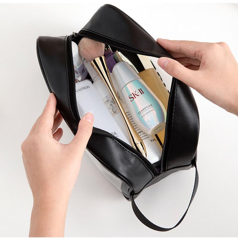 3Pcs Clear Toiletry Bag Waterproof Travel Bag Zippered Makeup Cosmetic Case