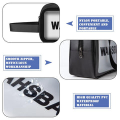 3Pcs Clear Toiletry Bag Waterproof Travel Bag Zippered Makeup Cosmetic Case
