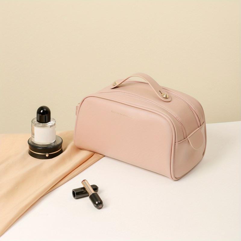 Travel Toiletry Bag Waterproof PU Leather Organizer Portable Large Capacity