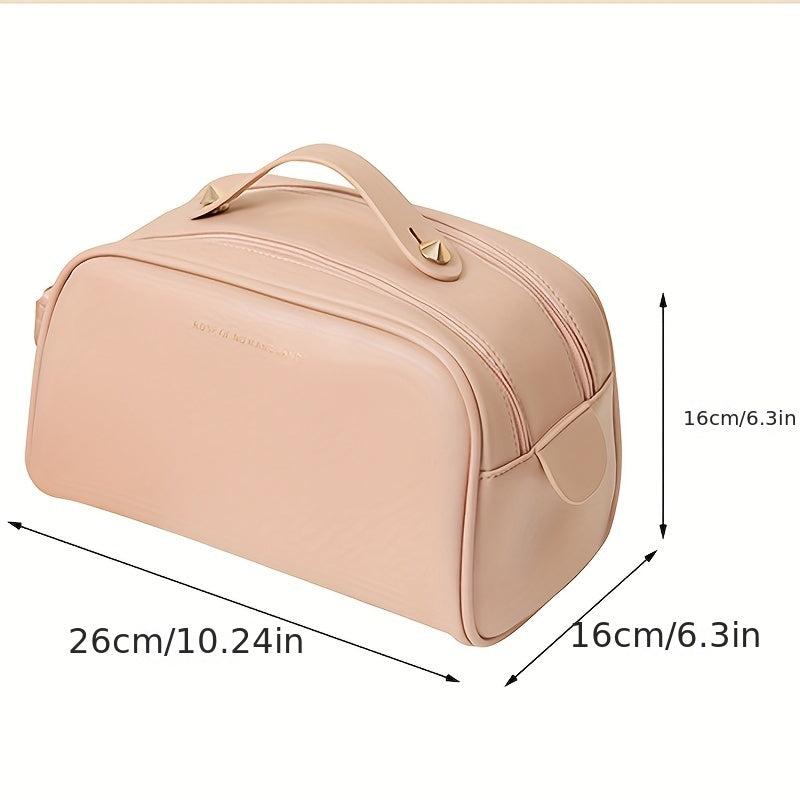 Travel Toiletry Bag Waterproof PU Leather Organizer Portable Large Capacity