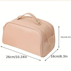 Travel Toiletry Bag Waterproof PU Leather Organizer Portable Large Capacity