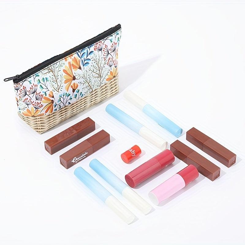 Floral Print Cosmetic Bag For Women Roomy Zipper Makeup Pouch