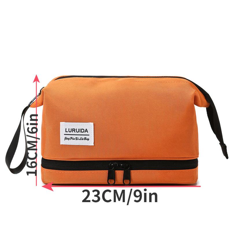 Travel Makeup Bag Wet & Dry Separation Cosmetic Bag Portable Toiletry Bag