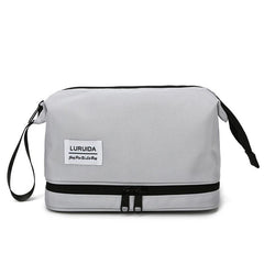 Travel Makeup Bag Wet & Dry Separation Cosmetic Bag Portable Toiletry Bag