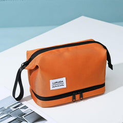 Travel Makeup Bag Wet & Dry Separation Cosmetic Bag Portable Toiletry Bag