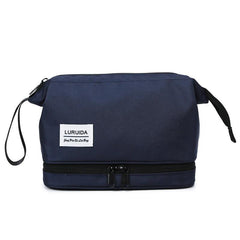 Travel Makeup Bag Wet & Dry Separation Cosmetic Bag Portable Toiletry Bag