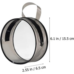 Transparent Toiletry Bag Handbag Round PVC Waterproof Zipper Cosmetic Bag