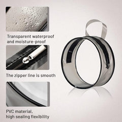 Transparent Toiletry Bag Handbag Round PVC Waterproof Zipper Cosmetic Bag