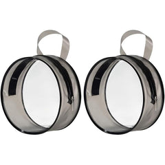 Transparent Toiletry Bag Handbag Round PVC Waterproof Zipper Cosmetic Bag