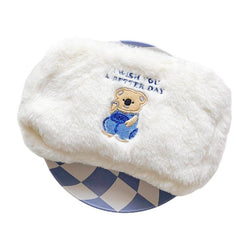 Animal Embroidered Makeup Bag Soft Pouch for Students and Travelers