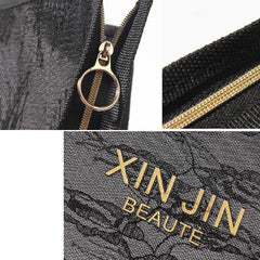 Travel Mesh Cosmetic Makeup Organizer Bag Zipper Mesh Cosmetic Bag 3 Sizes