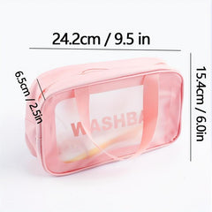 2pc Waterproof Travel Toiletry Bag Cosmetic Makeup Organizer Portable Storage