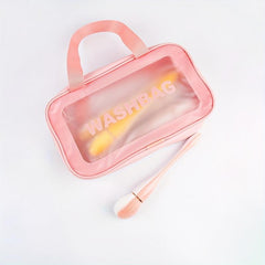 2pc Waterproof Travel Toiletry Bag Cosmetic Makeup Organizer Portable Storage