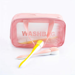2pc Waterproof Travel Toiletry Bag Cosmetic Makeup Organizer Portable Storage