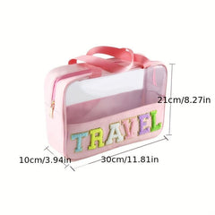 Clear Cosmetic Bag Large Makeup Pouch Waterproof Travel Toiletry Bag