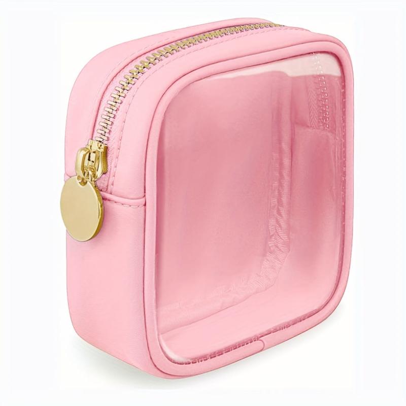 Clear Travel Makeup Bag Small Cosmetic Zipper Pouch Translucent Coin Purse