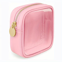 Clear Travel Makeup Bag Small Cosmetic Zipper Pouch Translucent Coin Purse