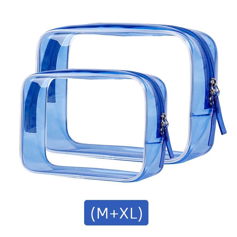 2pcs Clear Travel Bags For Toiletries Multipurpose Transparent Cosmetic Bags