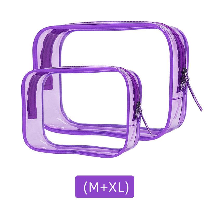 2pcs Clear Travel Bags For Toiletries Multipurpose Transparent Cosmetic Bags