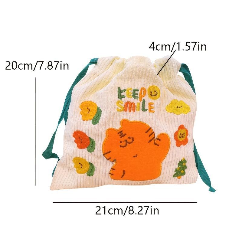 Large Capacity Drawstring Cosmetic Bag Portable Toiletry Bag For Travel
