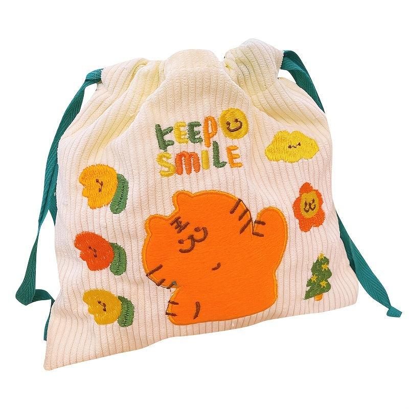 Large Capacity Drawstring Cosmetic Bag Portable Toiletry Bag For Travel