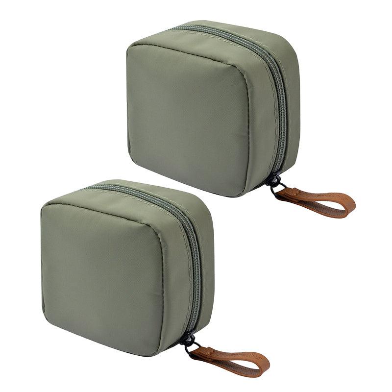 2Pcs Mini Compact Portable Cosmetic Travel Bags