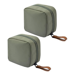 2Pcs Mini Compact Portable Cosmetic Travel Bags