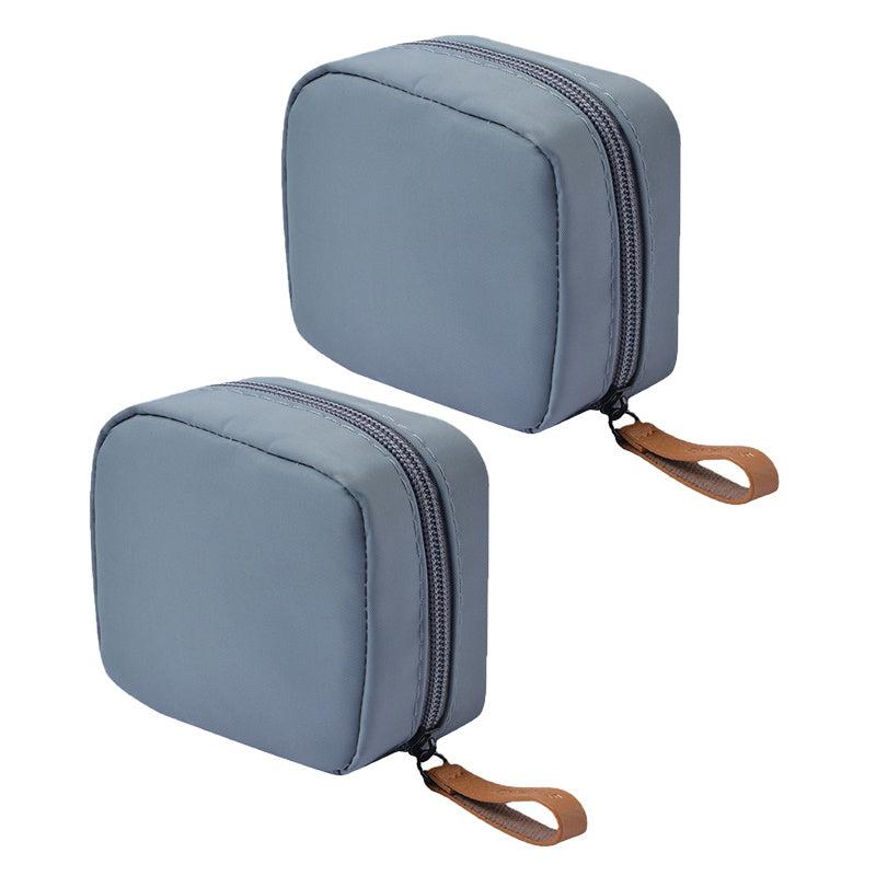 2Pcs Mini Compact Portable Cosmetic Travel Bags
