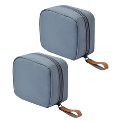 2Pcs Mini Compact Portable Cosmetic Travel Bags