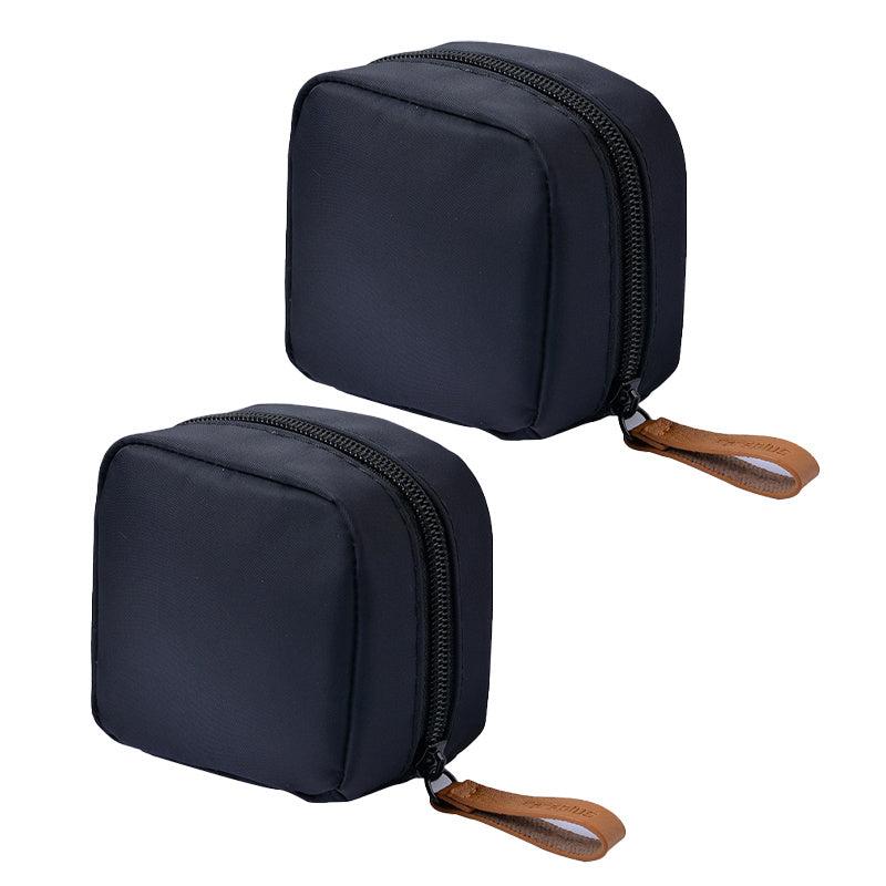 2Pcs Mini Compact Portable Cosmetic Travel Bags