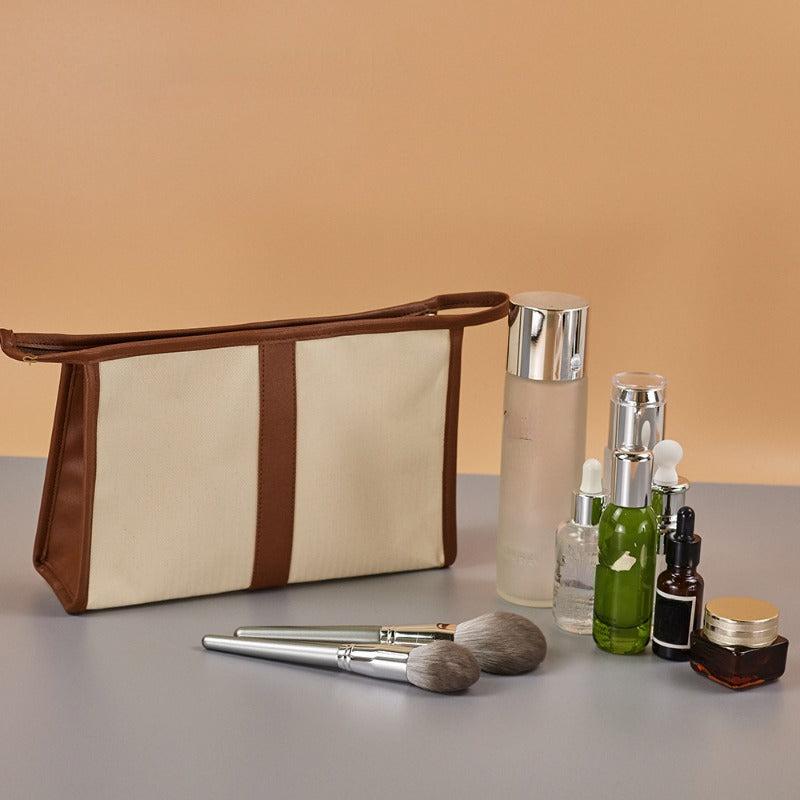 Makeup Bag With Handle & Zipper Travel Organizer