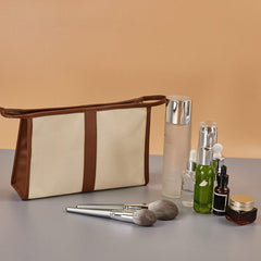 Makeup Bag With Handle & Zipper Travel Organizer