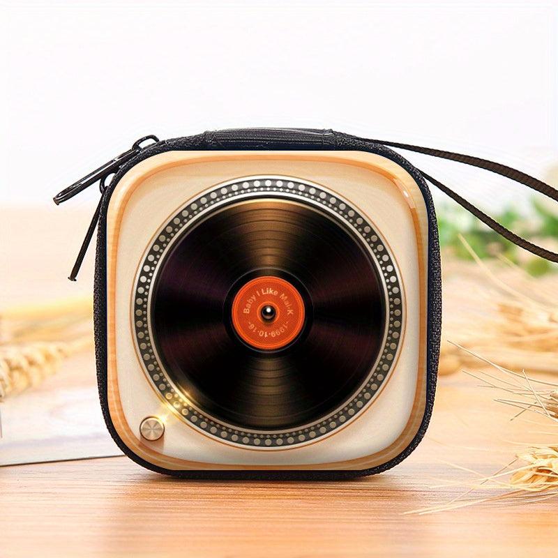 Cartoon Vintage Coin Purse Zipper Wallet Storage Bag Boys Girls Teen Accessories