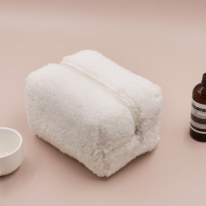 Lambswool Cosmetic Bag Cream Portable Skin Care Storage Bag