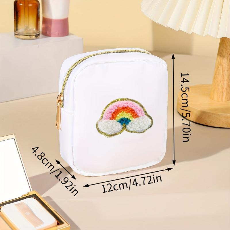 Small Nylon Makeup Bag for Purse Waterproof Travel Pouch