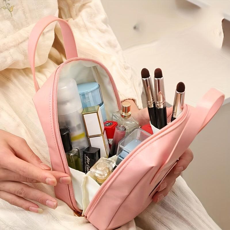 Roomy Travel Makeup Bag Waterproof Organizer for Girls Women