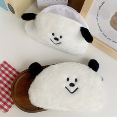 Bear Plush Cosmetic Bag Lipstick Storage Zipper Travel Toiletry Makeup Organizer