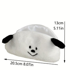 Bear Plush Cosmetic Bag Lipstick Storage Zipper Travel Toiletry Makeup Organizer