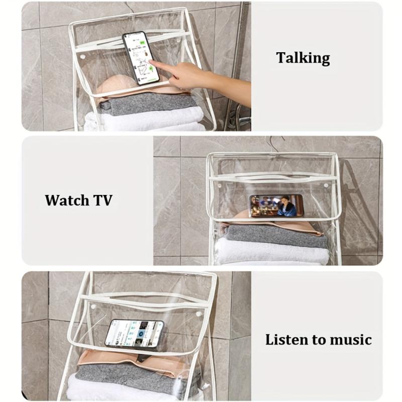 Large Capacity Transparent Bathroom Wash Bag Waterproof Hanging Organizer