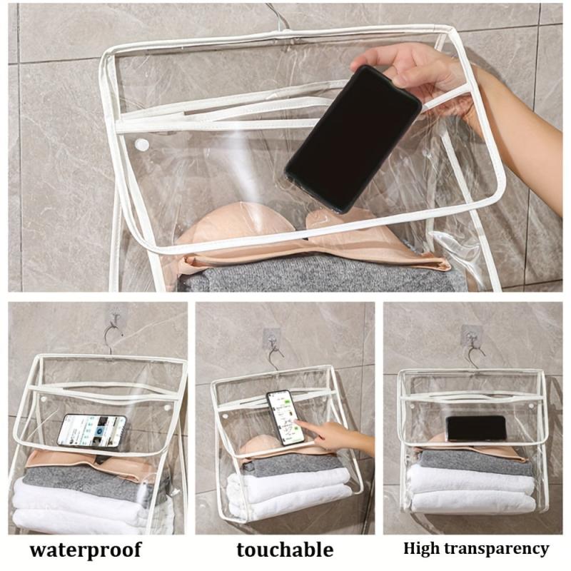 Large Capacity Transparent Bathroom Wash Bag Waterproof Hanging Organizer