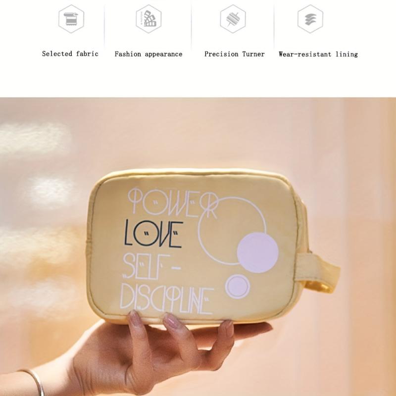 Travel Makeup Bag Organizer Toiletry Kit Zipper Pouch Yellow